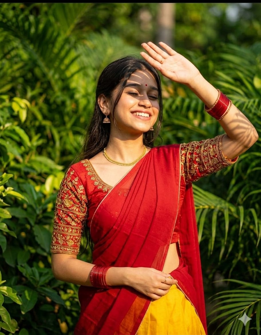 Golden Serenity – Cinematic Indian Portrait